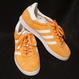 Adidas Gazelle Orange Lace Up Sneakers Women’s Size 6.5